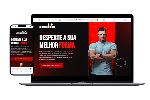 Landingpage para personal trainer
