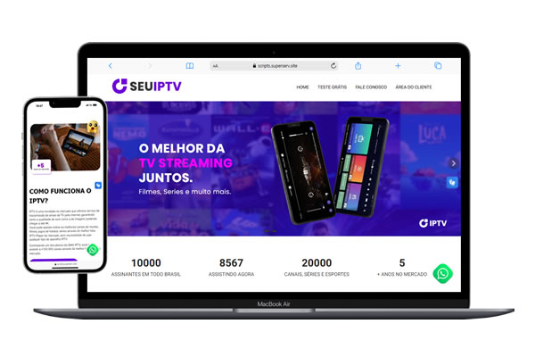 site em php para iptv