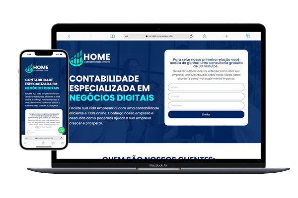 landingpage para contabilidade