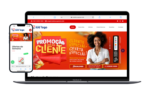 Template para supermercados, mercados