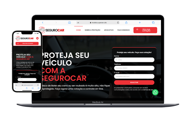Site para seguradora