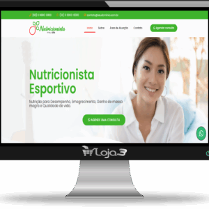 Site Para Nutricionista Fácil Administração com ELEMENTOR