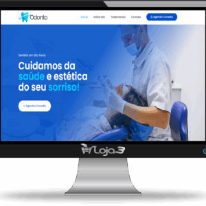 Site Completo editável de Dentista. Feito com WordPress e Elementor 2024