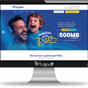 Site Provedor de Internet - Rápido, Responsivo e Completo - 2024